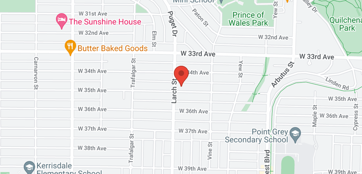 map of 2475 W 35TH AVENUE